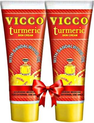 VICCO Vicco Turmeric Ayurvedic Skin Fairness With Sandalwood Oil Cream 50gm 2pc
