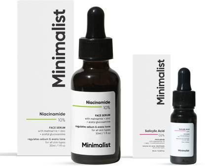 Minimalist Niacinamide + Salicylic face serum mini | Acne/pimple control and Blemish removal