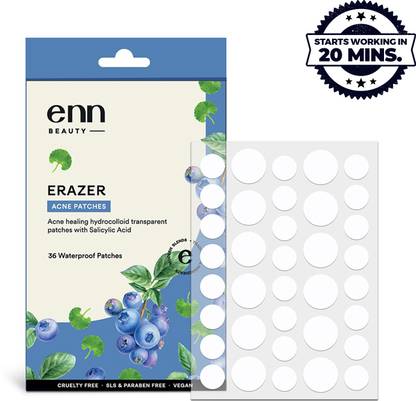 ENN Erazer Acne Pimple Patch For Acne Healing With Hydrocolloid & Salicylic Acid