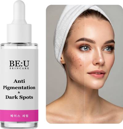 Be U Pigmentation Control Face Serum with Alpha Arbutin, Niacinamide, Kojic Acid & Vitamin C – Fades Dark Spots – 30ml