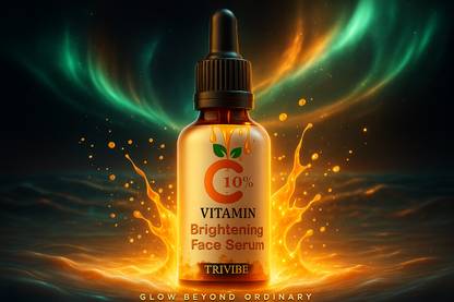 TRIVIBE Vitamin C Serum with Antioxidants for Even Tone & Wrinkle Reduction