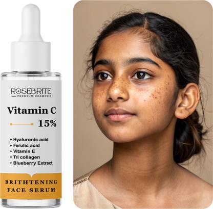 RoseBrite Hydrating Brightening Serum – Vitamin C & Hyaluronic Acid for Spotless Radiant Skin