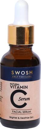 SWOSH vitamin c face serum for Skin Brightening |Glow |Reduces Dark Spots |Reduces Pigmentation |Boosts Collagen | with Hyaluronic Acid |Suitable For All Skin Types
