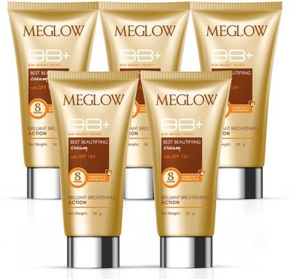 meglow Daily BB Cream for Women with SPF 15+ | Lightweight, Hydrating & Blends Easily