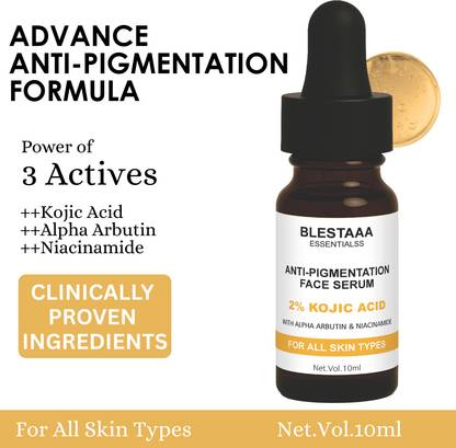 blestaaa essentialss 2% Kojic Acid + Alpha Arbutin With Niacinamide Serum | Brightening & Spot Correction | Treats Hyperpigmentation & Acne Scars