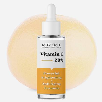 RoseBrite Vitamin C 20% + Kojic Acid Serum – Brightens, Hydrates & Evens Tone While Reducing Dark Spots & Blemishes