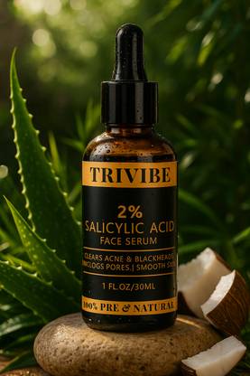 TRIVIBE Salicylic Acid Face Serum 30ml – Blackhead Removal, Oil Control & Acne Marks Lightening