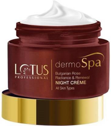 Lotus Herbals Professional Dermo Spa Bulgarian Rose Radiance & Renewal Night Cream (50g)