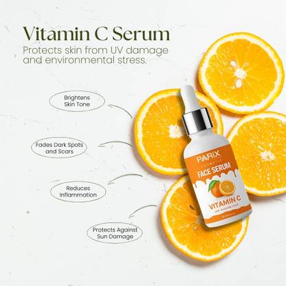 Parix Power Glow Vitamin C Serum | 98% Pure + Pollution Shield (50ml)