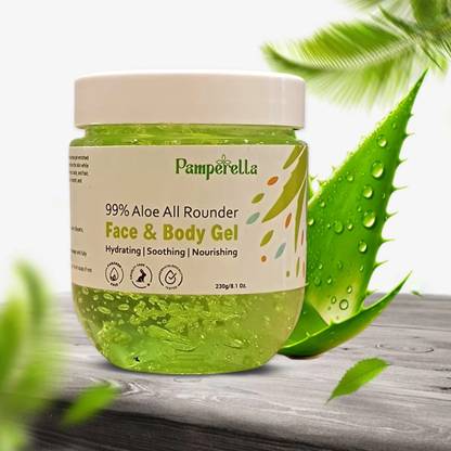 Pamperella Aloe All Rounder Gel for Face, Body & Hair | Hydrating, Soothing