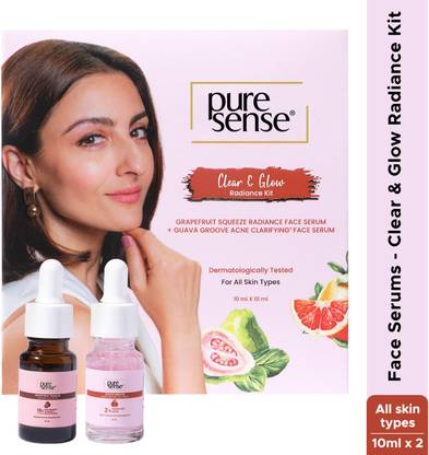 PureSense Clear & Glow Radiance Niacinamide & Salicylic Acid Clarifying Face Serums Kit
