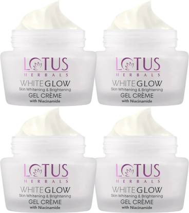 LOTUS Whiteglow Skin Whitening & Brightening Gel Cream SPF 25(Pack of 4) (40g * 4)