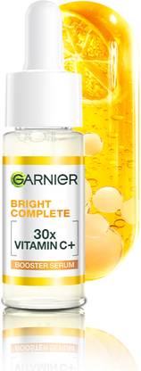 GARNIER Vitamin C + Face Serum for Skin Brightening with 2% Niacinamide & 0.5% BHA