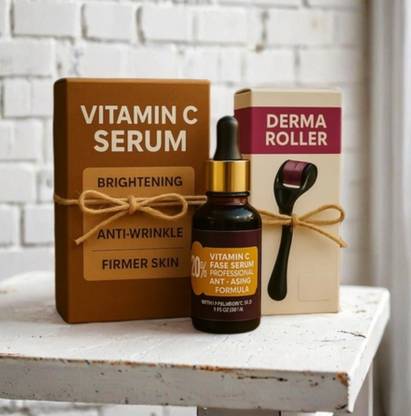 MADDIE Derma MelaninFix™ Formula | Tan Removal | Vitamin C Serum | Derma Roller Duo