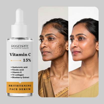 RoseBrite Vitamin C + Hyaluronic Serum – Brightens, Hydrates & Revives Skin with Every Application