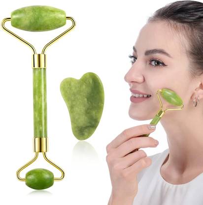 DIDMENT Roller and Gua Sha Set for Beautiful Skin Detox