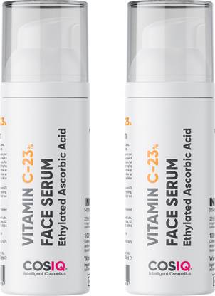 Cos-IQ Vitamin C-23% Face Serum For Skin Whitening ,Wrinkles, Fine Lines Pack of 2