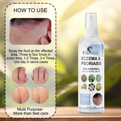Feminela Eczema Psoriasis Relief Spray Soothing and Moisturizing, Relief Spray