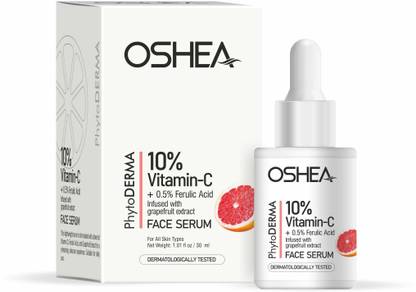OSHEA PhytoDERMA 10% Vitamin C + 0.5% Ferulic Acid Infused with Grapefruit Face Serum