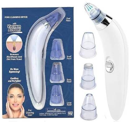 Kapmore Blackhead Remover Vacuum Pore Cleaner for Face & Nose||Extractor with Powerful Suction & Easy Grip Design||Vacuum suction for blackheads