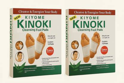 KIYOME KINOKI Salt Toxins Remover Cleansing Detox Foot Patches