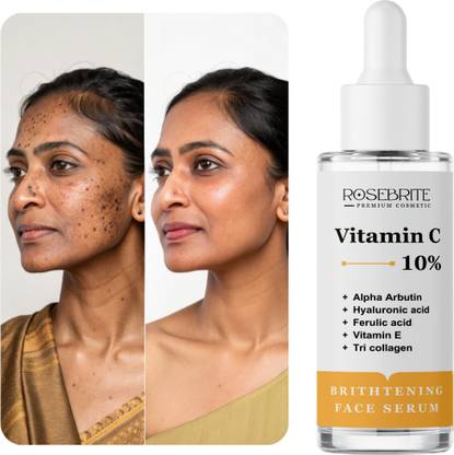 RoseBrite Skin Brightening & Firming Vitamin C Serum with Deep Hydration & Collagen Rejuvenation Complex