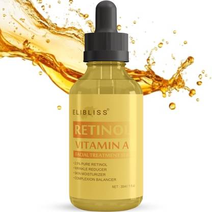 ELIBLISS Vitamin A Retinol Serum for Acne, Dark Spots, Smooth & Revitalize Skin