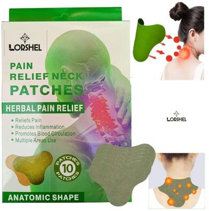 LORSHEL Neck pain relief patches to reduce spasms and nerve tension