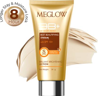 meglow Daily BB Cream for Women with SPF 15+ | Lightweight, Hydrating & Blends Easily