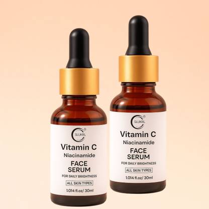 slukrl Vitamin C Serum with Niacinamide for Natural Brightness