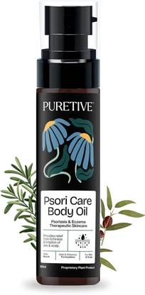 puretive Psori Care Body Oil | Psoriasis and Eczema Relief | Skin Allergies & Rashes | Eczema-Prone & Sensitive Skin Moisturizing Oil