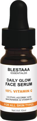 blestaaa essentialss 10% Vitamin C serum With Ethyl Ascorbic Acid + Niacinamide for Skin Brightening.