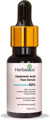 Herbasics 2% Hyaluronic Acid Serum for Face - Serum For Glowing Skin & Intense Hydration
