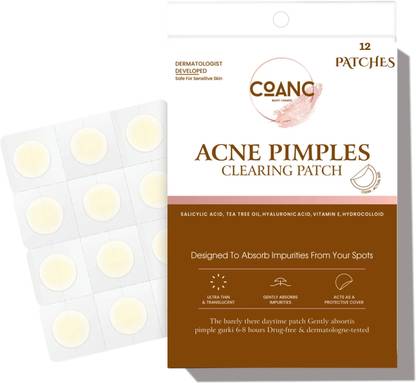 COANC Pimple Patches For Face - Fast Acting, Translucent Hydrocolloid Zit Patches that Unclog Pores - Korean Skincare