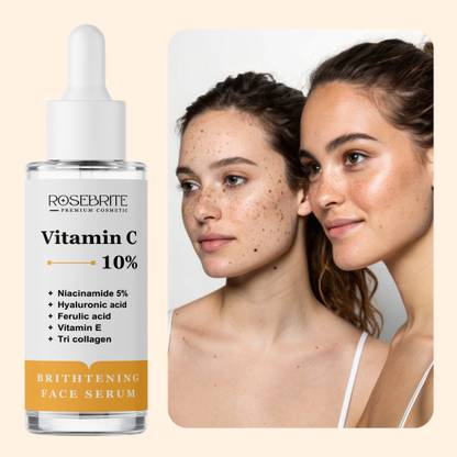 RoseBrite Daily Use Vitamin C Serum – Helps Lift Sagging Skin, Diminish Wrinkles & Improve Elasticity