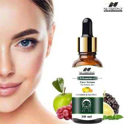 NUTRIONZ ORGANIC Vitamin C Face Serum for Brightening and Smoothing All Skin Types 30ml Pack of 1