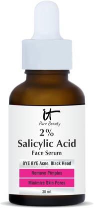 IT Pure Beauty 2% Salicylic Acid Serum with Witch Hazel & Willow Bark for Active Acne