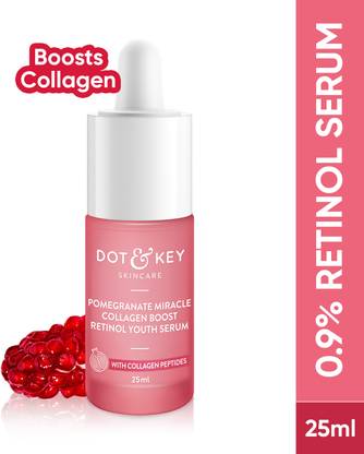 Dot & Key 0.9% Retinol Serum for Face with Pomegranate,Reduces Wrinkles,Anti Aging