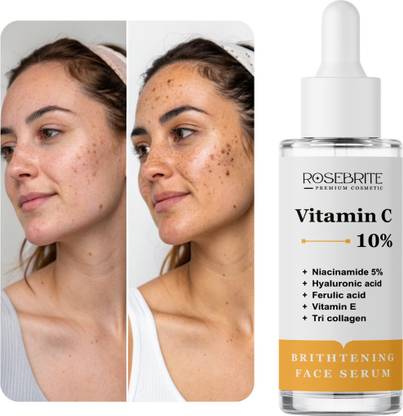 RoseBrite Face Lifting Vitamin C Serum – Targets Sagging, Fades Wrinkles & Brightens for Smoother Skin