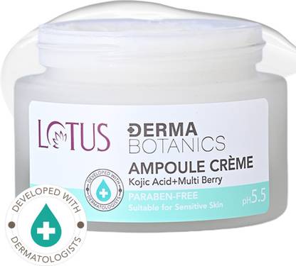 LOTUS DERMA BOTANICS Ampoule Creme Kojic Acid+Berry |Reduces Dark Spot & Gives Oil-Free, Radiant Skin