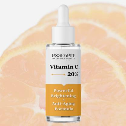 RoseBrite Vitamin C 20% Serum – Kojic Acid & HA Improve Texture, Reduce Fine Lines & Leave Skin Plump & Radiant