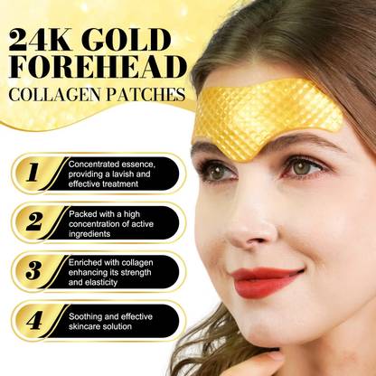 tanvi27 Collagen Forehead Lines Mask Forehead Frown Wrinkles Pads T-Zone