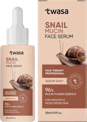 Twasa Snail Mucin Face Serum, 96% Snail Mucin Filtrate, Hydrates & Plumps The Skin