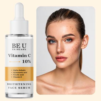 Be U Vitamin C & Ferulic Acid Face Serum – Repairs Texture, Improves Tone & Shields Skin Against UV & Environmental Toxins