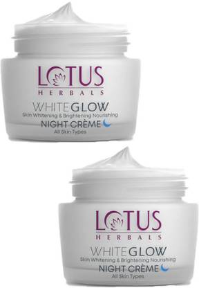 LOTUS WhiteGlow Skin Whitening Brightening Nourishing Night Cream