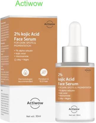 ACTIWOW 2% Kojic Face Serum For Uneven Skin Tone & Radiance