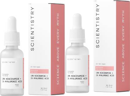 Scientistry Niacinamide Face Serum with 10% Niacinamide + 1% Hyaluronic Acid reduce blemish
