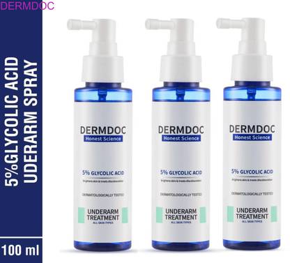 DermDoc Pack of 3 – Glycolic Spray for Clear Armpits
