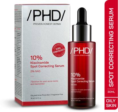 Proven Honest Derma /PHD/ 10% Niacinamide Spot Correcting Serum with 2% NAG I Fades Acne Marks