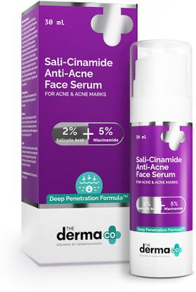 The Derma Co Sali-Cinamide Anti-Acne Face Serum with 2% Salicylic Acid & 5% Niacinamide